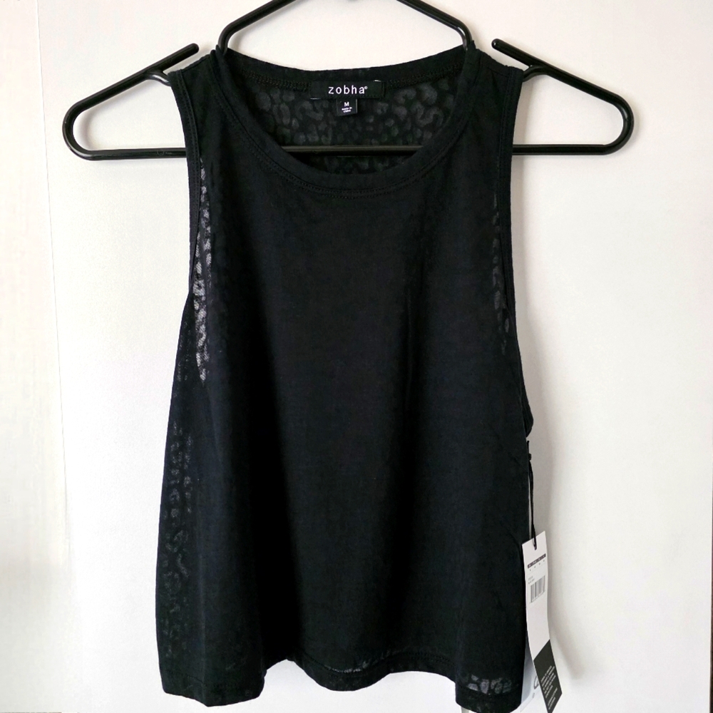 Semi-sheer Leopard Tank